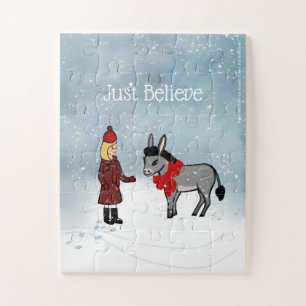 Bella & Daisy "Just Believe" Winter Puzzle