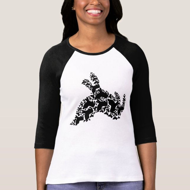 Bella des femmes Multi-Nudibranch 3/4 T-shirt de (Devant)