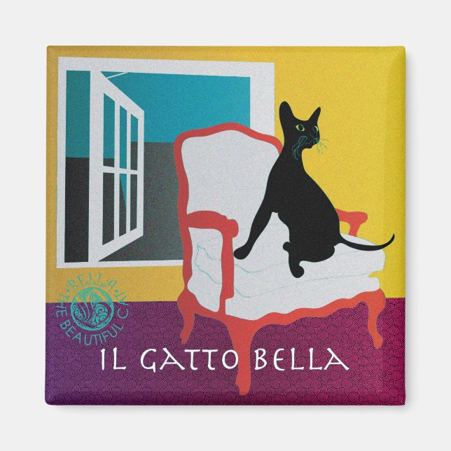 Bella: Die schöne Katze 01 Magnet (Vorne)