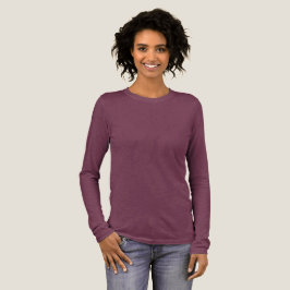 Bella für Frauen + Leinwand Langschläfer Komfort P Tri-Blend Shirt