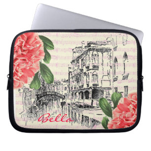 Bella Italien Pfingstrose Laptop-Kasten Laptopschutzhülle