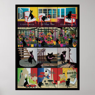 Bella : La belle affiche du chat 18"x24"