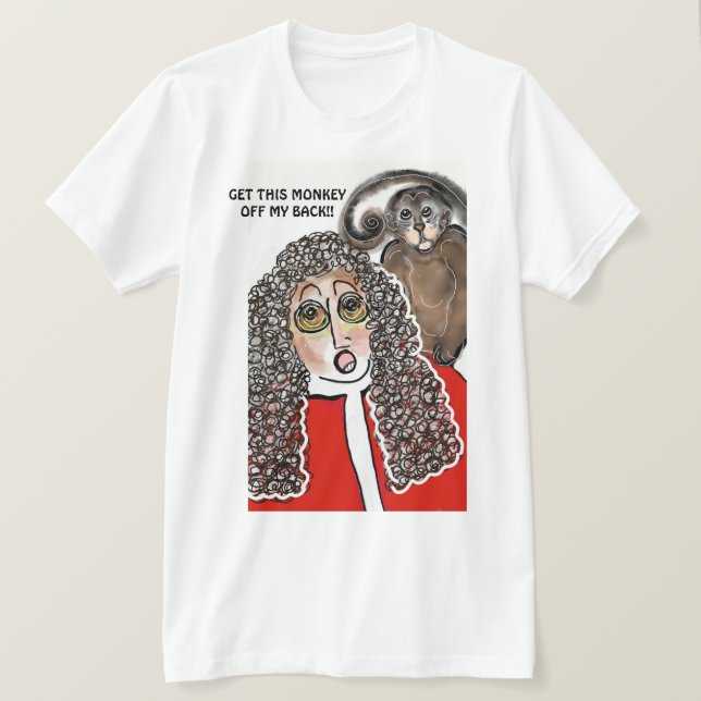 Bella Leinwand Herren T - Shirt! Funny Judge Monke T-Shirt (Design vorne)