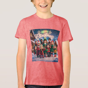 Bella+Leinwand Jugend-Tri-Mix-T - Shirt