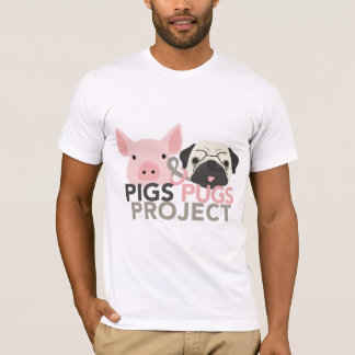 Bella Leinwand Mens Pigs & Möpsen Projekt T-Shirt
