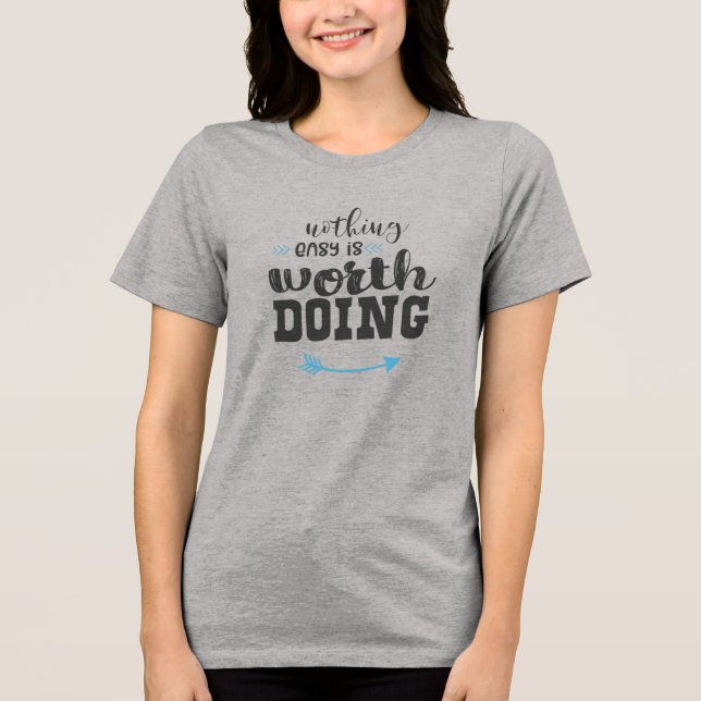 Bella+Leinwand T - Shirt für Frauen mit drei Blend (Vorderseite)