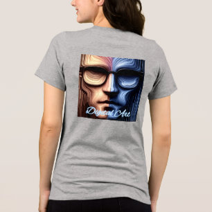 Bella+Leinwand T - Shirt für Frauen mit Dreifachmi