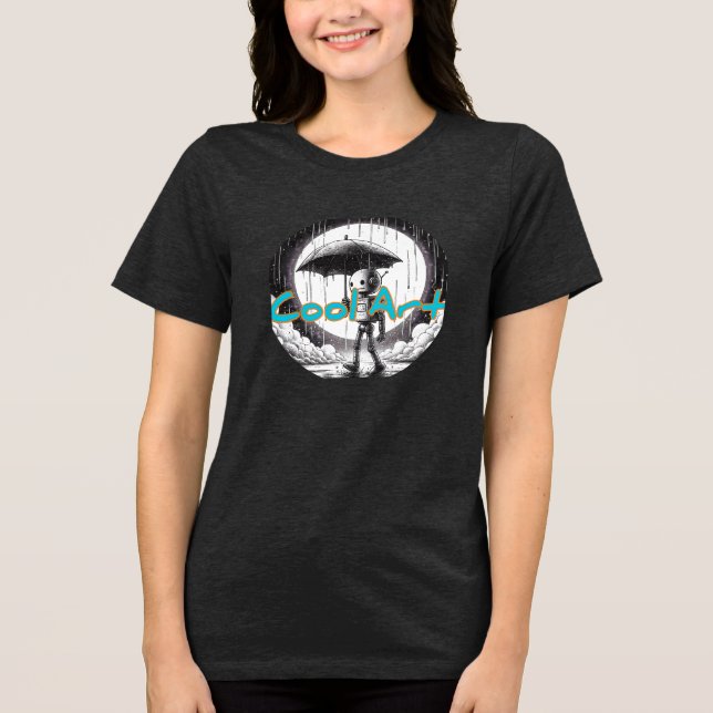 Bella+Leinwand T - Shirt für Frauen mit Dreifachmi (Vorderseite)