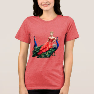 Bella+Leinwand T - Shirt für Frauen: Pfau und