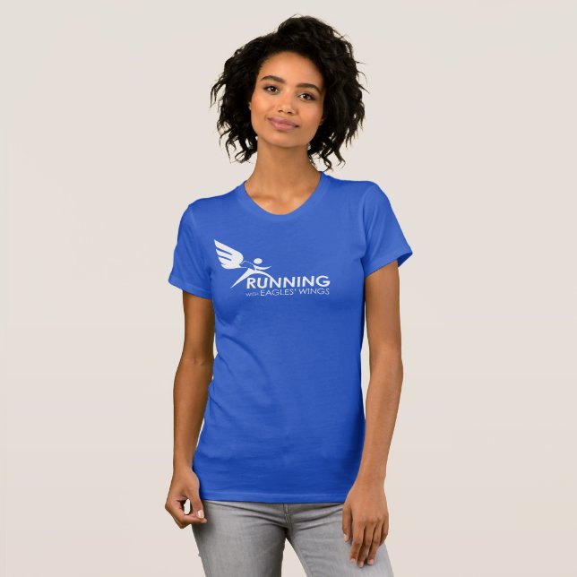 Bella Leinwand T-Shirt: Laufen mit Adlerflügeln T-Shirt (Vorne ganz)