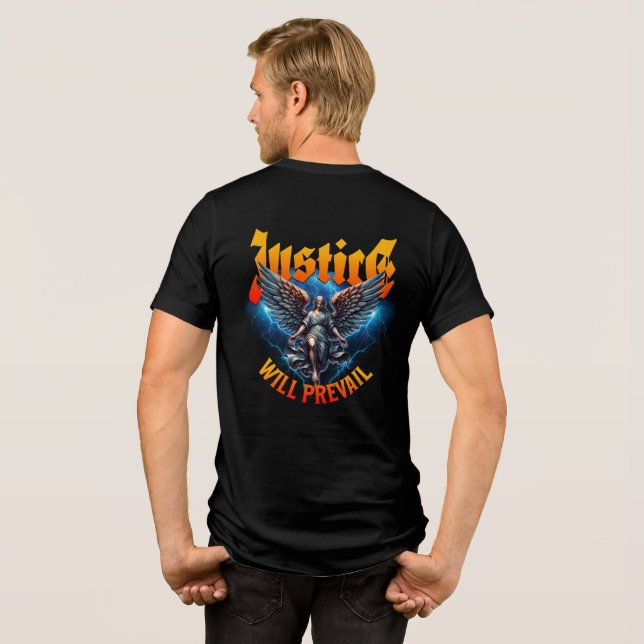 Bella+Leinwand Tri-Mix-T - Shirt (Rückseite voll)