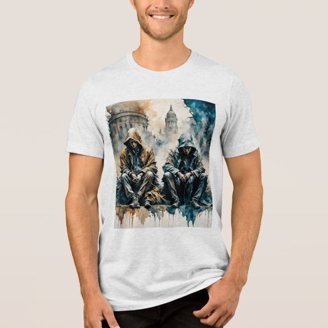 Bella+Leinwand Tri-Mix-T - Shirt (Vorderseite)