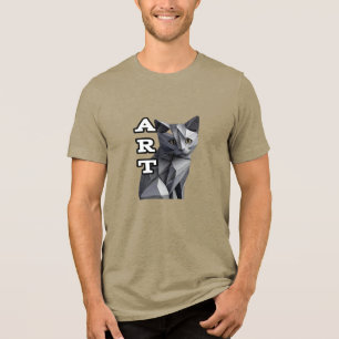 Bella+Leinwand Tri-Mix-T - Shirt, Solid Black Trib Tri-Blend Shirt
