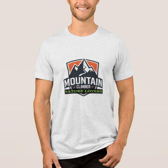 Bella+Leinwand Tri-Mix-T - Shirt, Solid Black Trib Tri-Blend Shirt (Vorderseite)