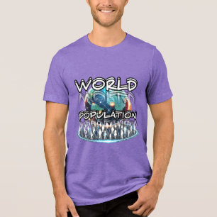 Bella+Leinwand Tri-Mix-T - Shirt, Solid Black Trib Tri-Blend Shirt