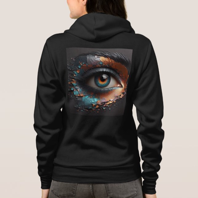Bella+Leinwand Vollzip Sweatshirts mit Kunstwerken (Rückseite)