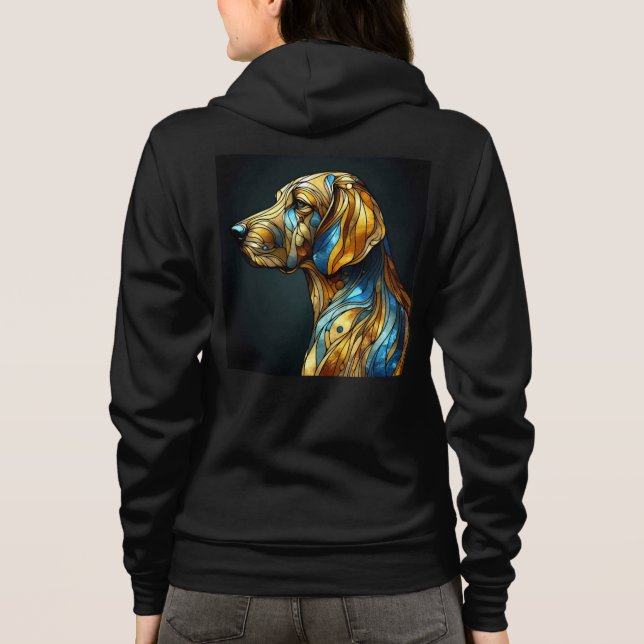 Bella+Leinwand Vollzip Sweatshirts mit Kunstwerken (Rückseite)