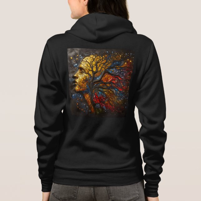 Bella+Leinwand Vollzip Sweatshirts mit Kunstwerken (Rückseite)