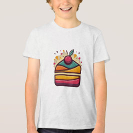 Bella+Leinwand Youth Tri-Blend Cake Design Tri-Blend Shirt