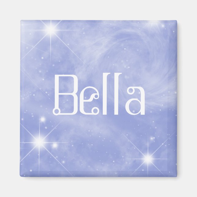 Bella Name Magnet Editable | Starry Space (Vorne)