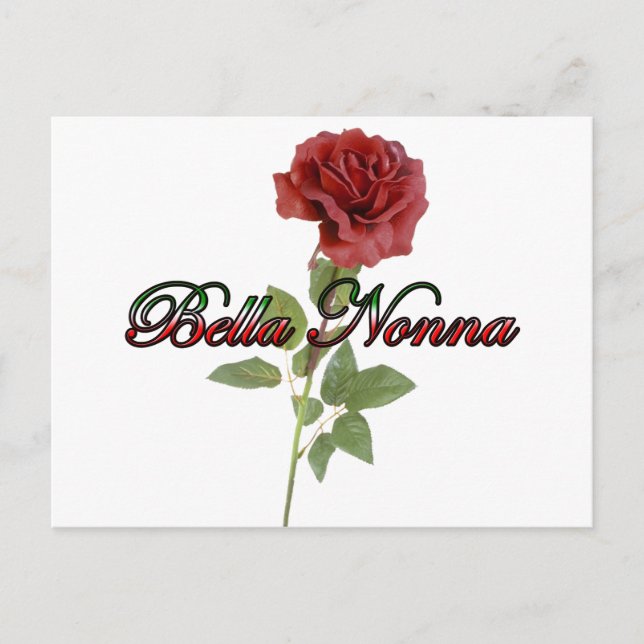 Bella Nonna (schöne italienische Großmutter) Postkarte (Vorderseite)
