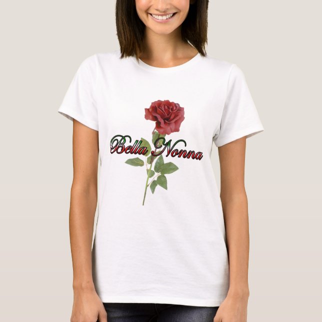 Bella Nonna (schöne italienische Großmutter) T-Shirt (Vorderseite)