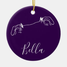Bella Ornament (Paw Prints)