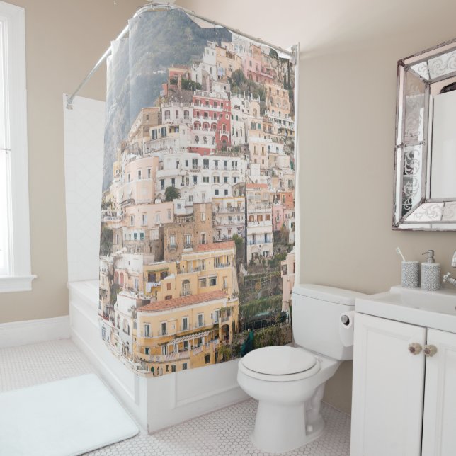 Bella Positano #5 #travel #wall #art Duschvorhang (Beispiel)