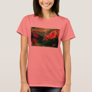 Bella Ringer-Hemd mit Kolibri T-Shirt