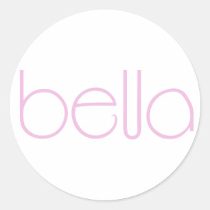 Bella-Rosa-Aufkleber Runder Aufkleber
