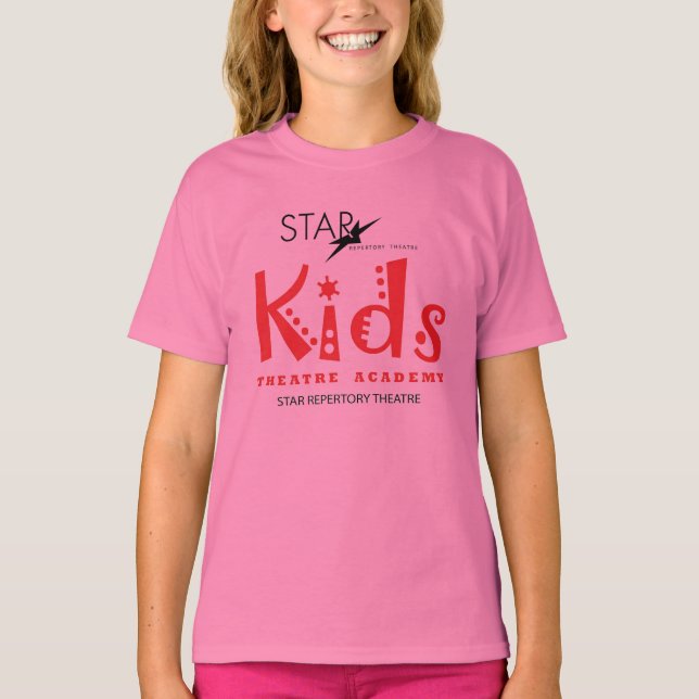 "Bella" STAR Pink Girls Baby Tshirt (Vorderseite)