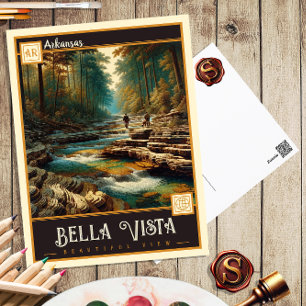 Bella Vista, Arkansas Vintage Postkarte