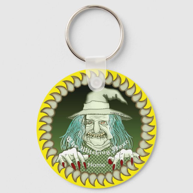 Bella Witch Face Schlüsselanhänger (Vorderseite)