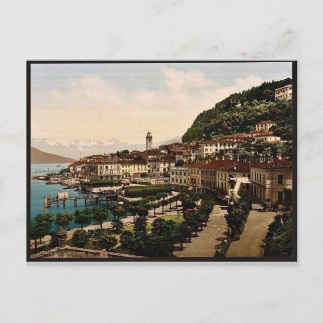 Bellagio, allgemeine Sicht, Como, See, Italien vin Postkarte (Vorderseite)