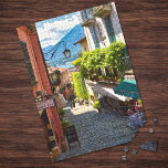 Bellagio, Altstadt (Comer See, Italien)<br><div class="desc">Dieses Rätsel zeigt ein originelles Foto mit einem wunderschönen Ausblick auf eine charakteristische Gasse im alten Zentrum von Bellagio,  einem hübschen Dorf am Ufer des Comer Sees (Italien) mit seinen schönen mittelalterlichen Steintreppen.</div>