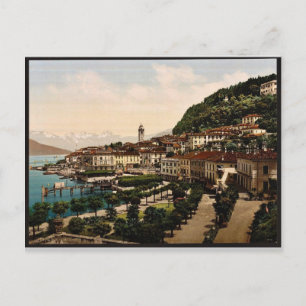 Bellagio, Gesamtansicht, Como, Lugano, Italien vin Postkarte
