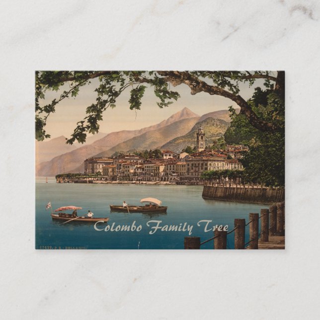 Bellagio I, See Como, Lombardei, Italien Visitenkarte (Vorderseite)