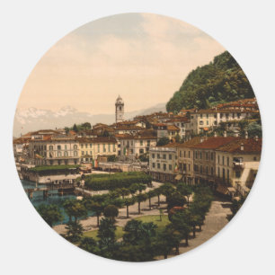 Bellagio II, See Como, Lombardei, Italien Runder Aufkleber