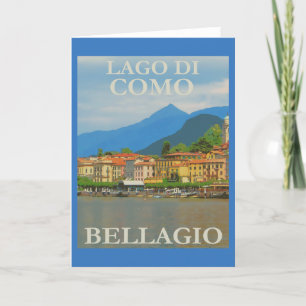 Bellagio Italien-Poster Karte