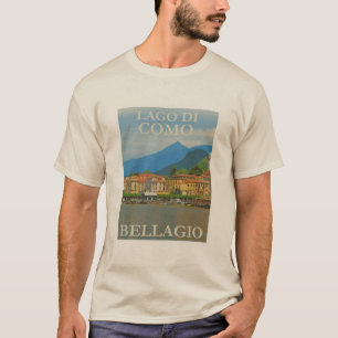 Bellagio Italien Poster T-Shirt