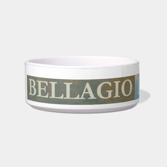 Bellagio Italy Poster Pet Bowl Napf (Links)