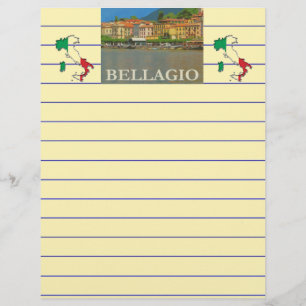 Bellagio Italy Poster Stationery