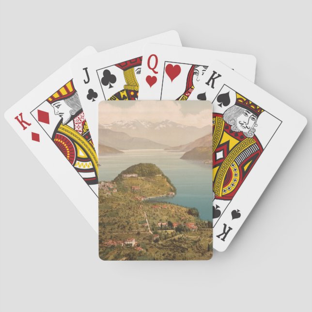 Bellagio IV, See Como, Lombardei, Italien Spielkarten (Rückseite)