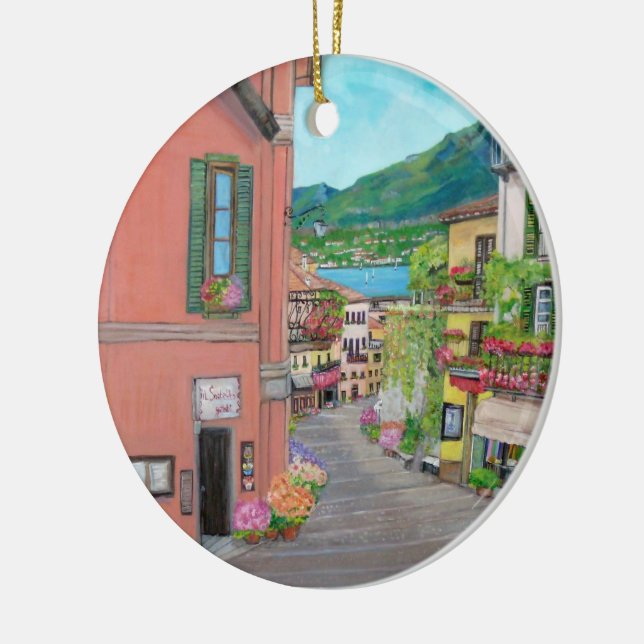 Bellagio, Kreis-Verzierung Keramikornament (Links)