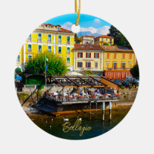Bellagio Lombardei Comer See Italien Uferpromenade Keramik Ornament