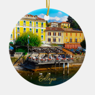 Bellagio Lombardei Comer See Italien Uferpromenade Keramik Ornament