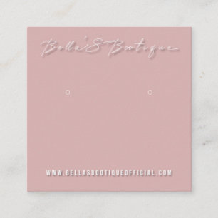 Bellas-Boutique-Ohrringe-Grafikkarte Quadratische Visitenkarte