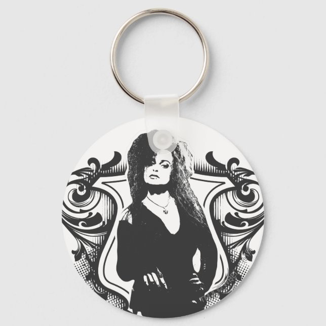 Bellatrix Lestrange Dunkle Künste Design Schlüsselanhänger (Vorderseite)