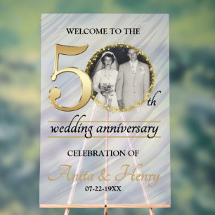 Belle 50e anniversaire de mariage givré