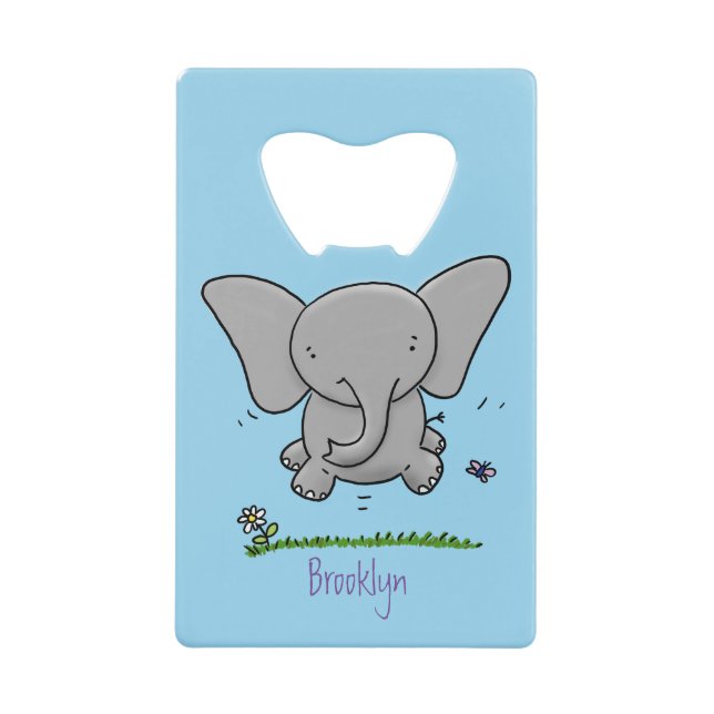 Belle adorable dessin d'éléphant bébé (Devant)